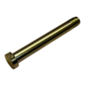 Precision King Pin Bolt - 1/2" x 3.75", gold in color, with a hexagonal head and partial threading at one end, displayed against a white background.

