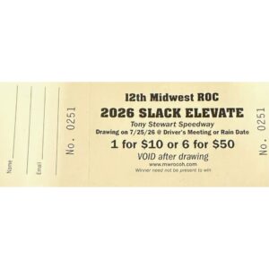 Midwest Race Of Champions Raffle Ticket- 1 ticket for $10